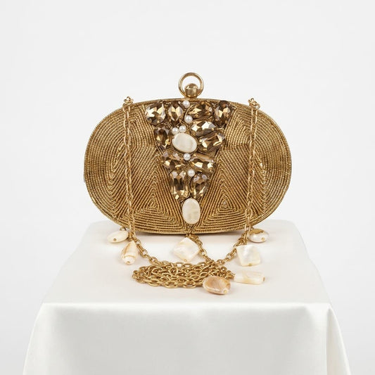 Heavy Indian Metal Bridal Clutch