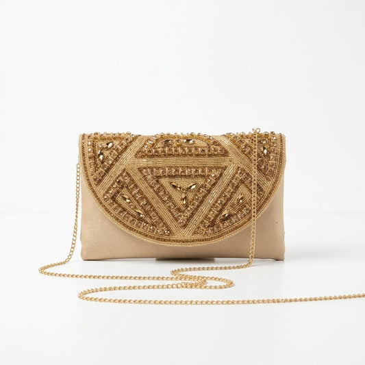 Indian Jaipuri Metal Envelope Clutch