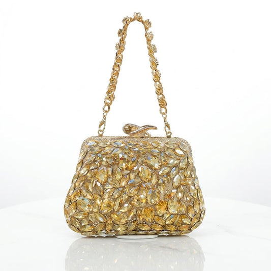 Heavy Crystal Bridal Clutch