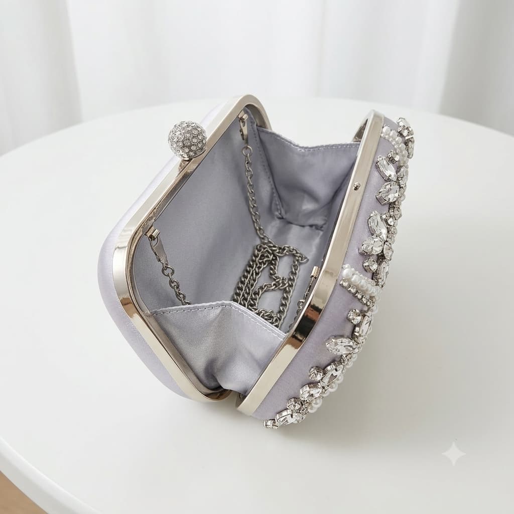 Luxury Embellished Crystal Clutch