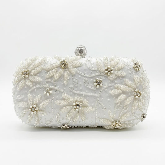 Floral Pearl Party Clutch