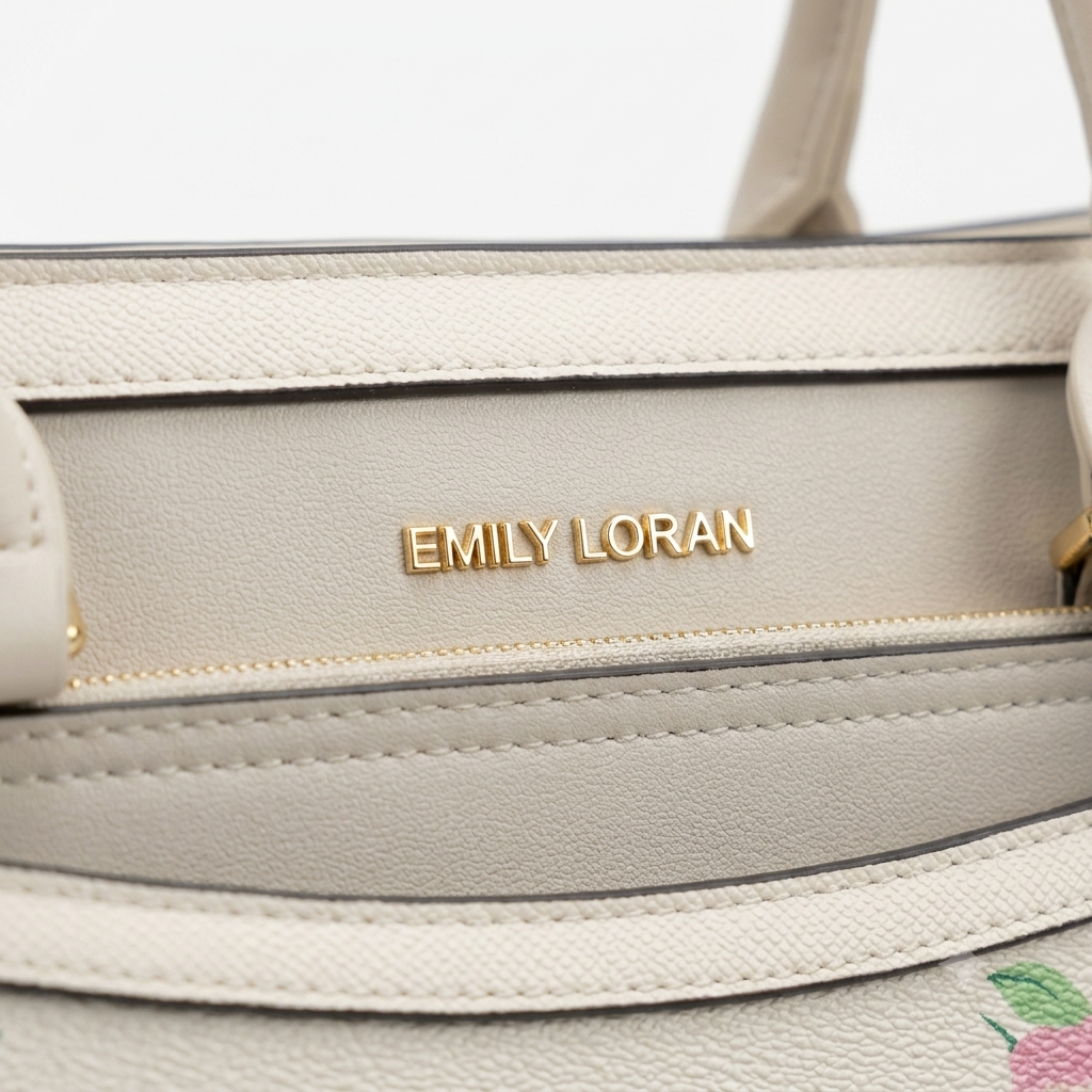 Emily Loran Structured Floral & Geometric Tote Bag 0007