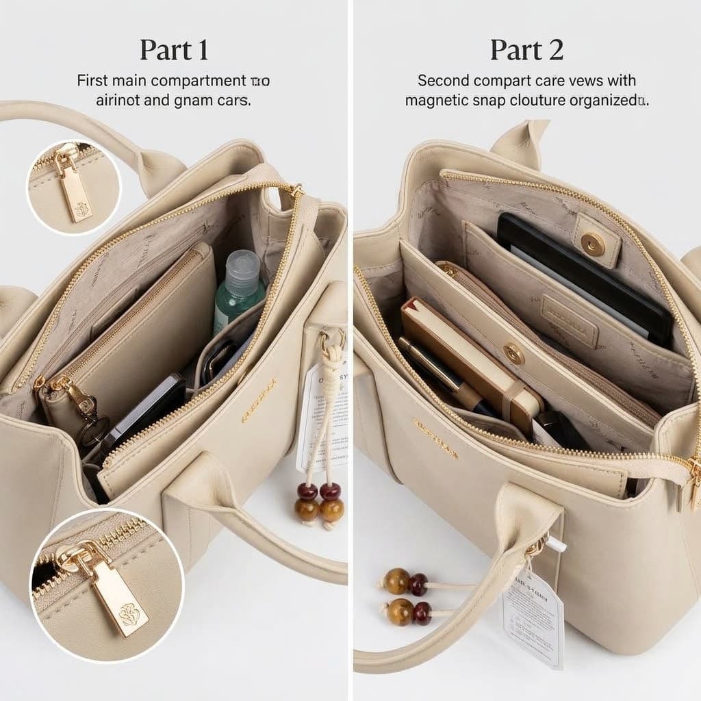 BLETILLA Structured Top-Handle Handbag