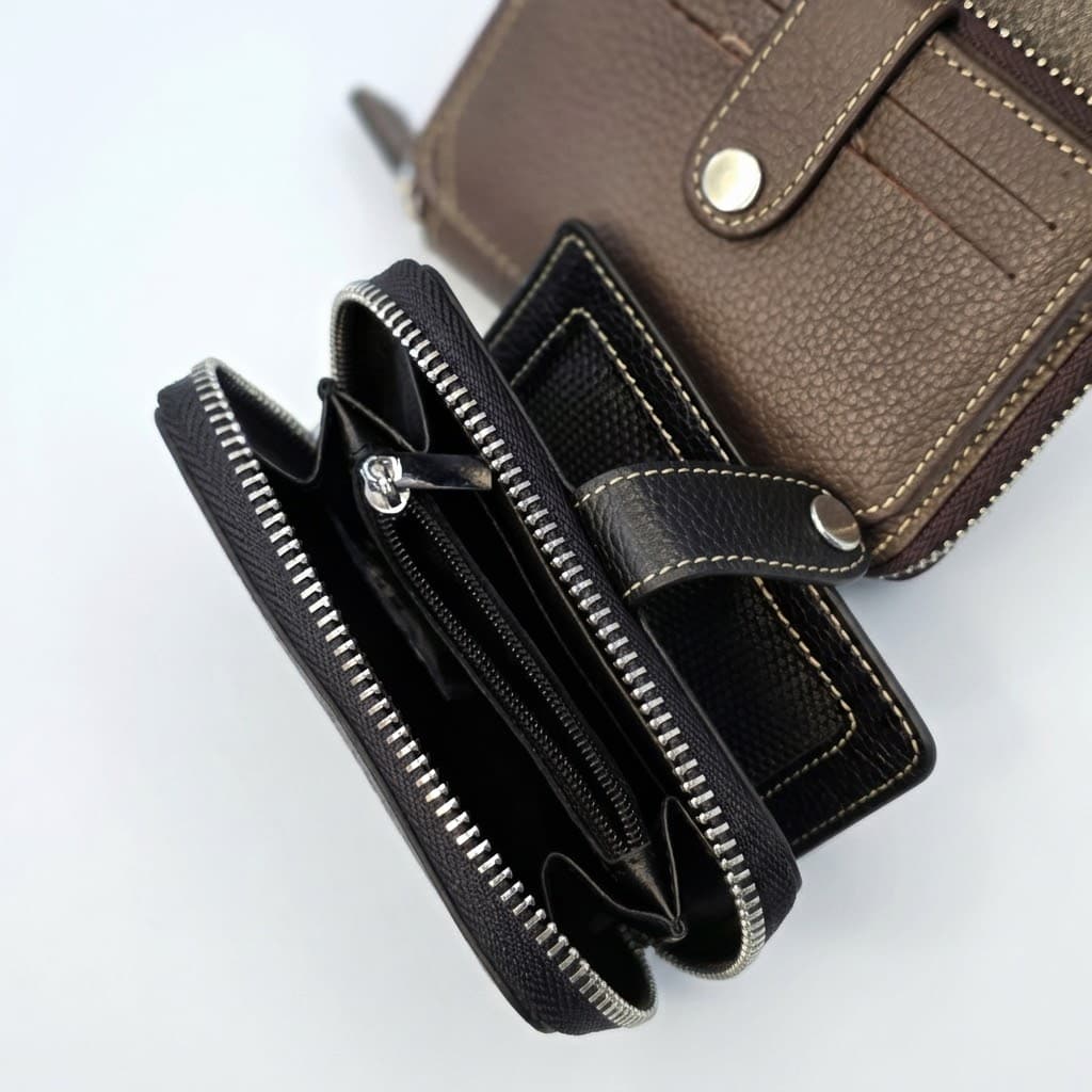 100% Genuine Cow Leather Mini Wallet