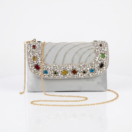 Indian Jaipuri Velvet Envelope Clutch
