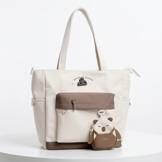Korean Style Canvas Tote Bag