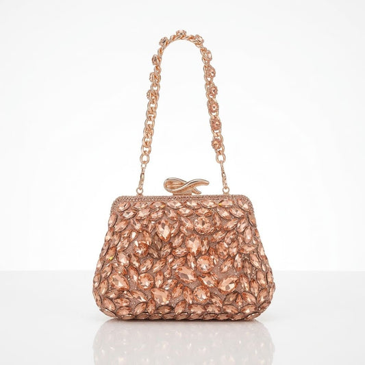 Heavy Crystal Bridal Clutch