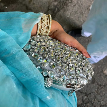 Luxury Crystal Stone Clutch