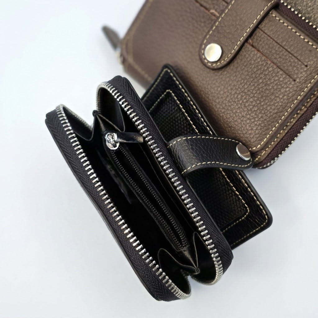100% Genuine Cow Leather Mini Wallet