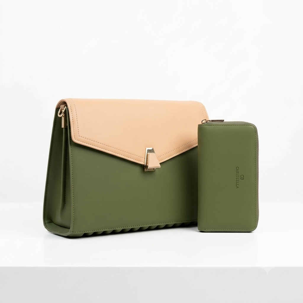 Authentic Chrisbella Top-Handle Flap Bag Set 0003