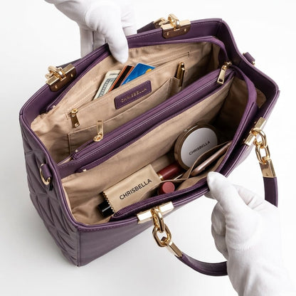 Chrisbella Zipper Compartment Handbag