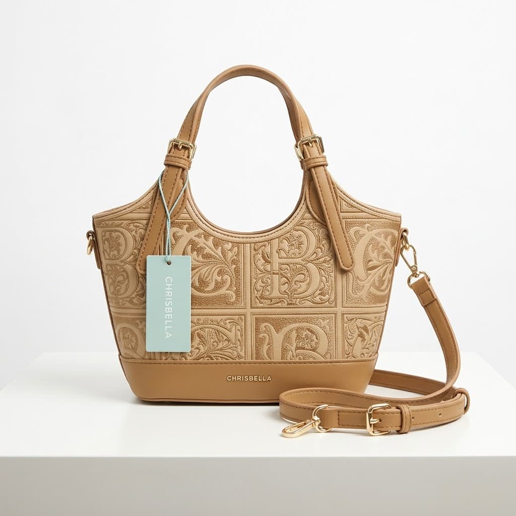 Chrisbella Hand bag with box packaging