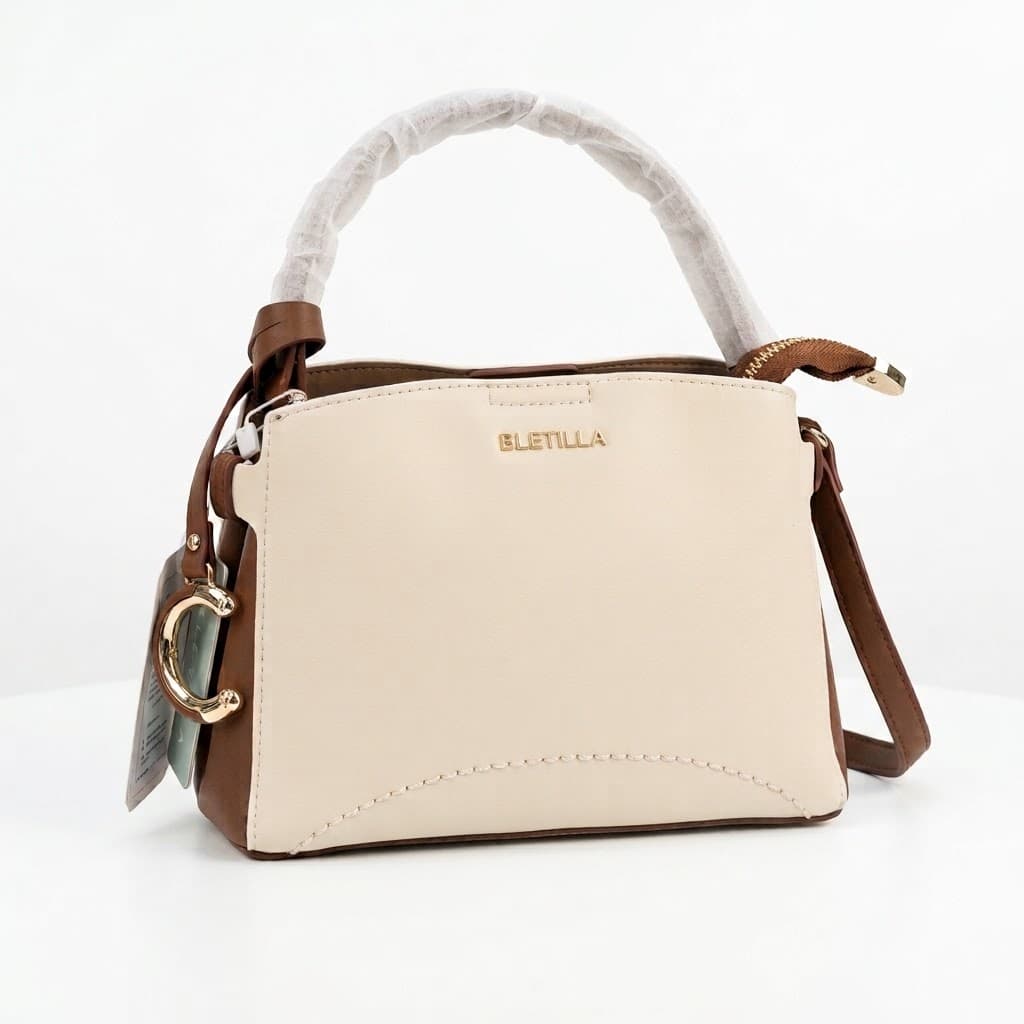 BLEILLA Chic Two-Tone Mini Satchel