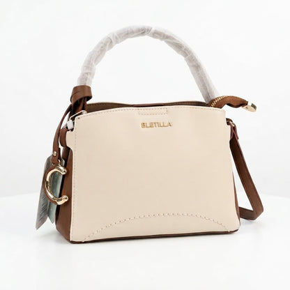 BLEILLA Chic Two-Tone Mini Satchel