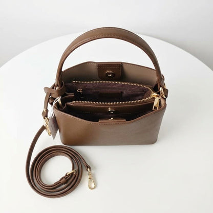 BLEILLA Chic Two-Tone Mini Satchel