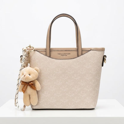 The Teddy Bear Monogram Bucket Bag