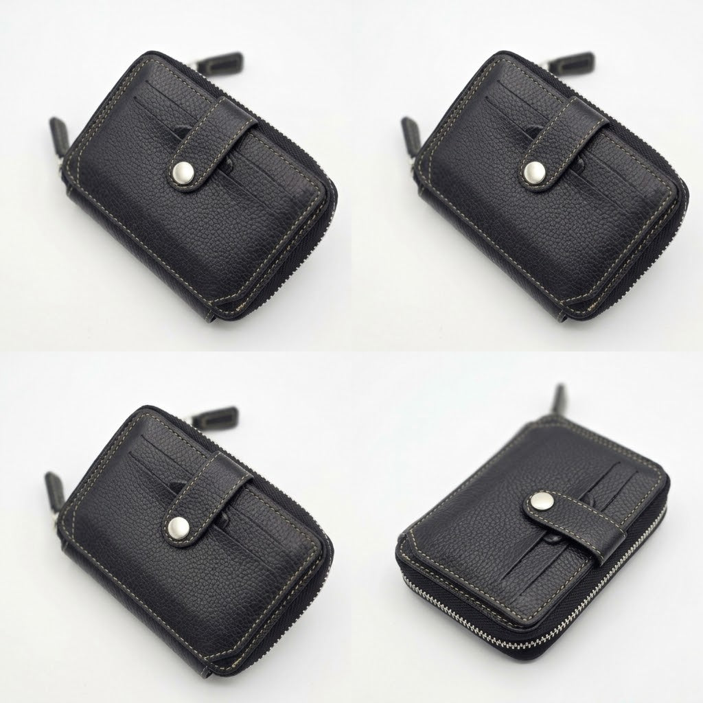 100% Genuine Cow Leather Mini Wallet