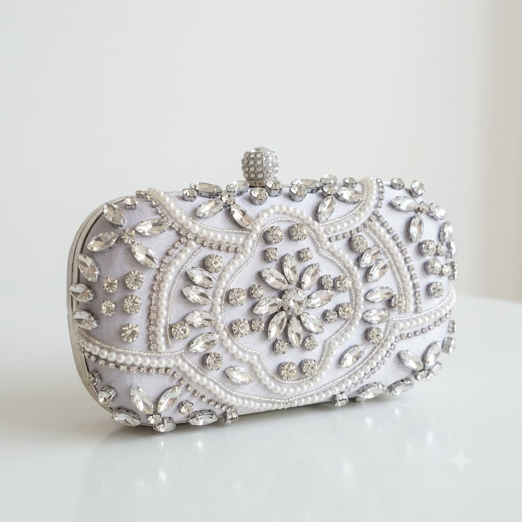 Luxury Embellished Crystal Clutch