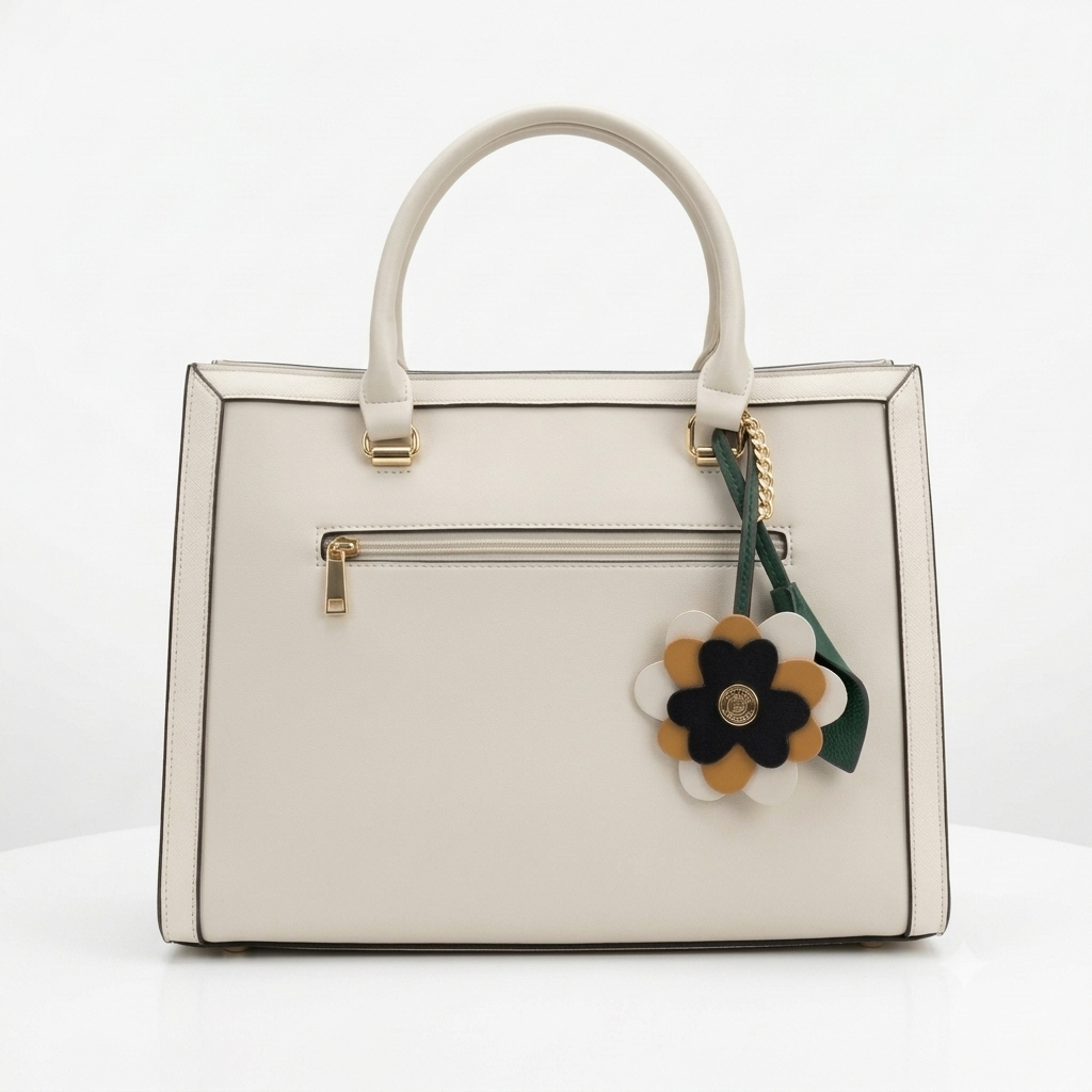 Emily Loran Structured Floral & Geometric Tote Bag 0007