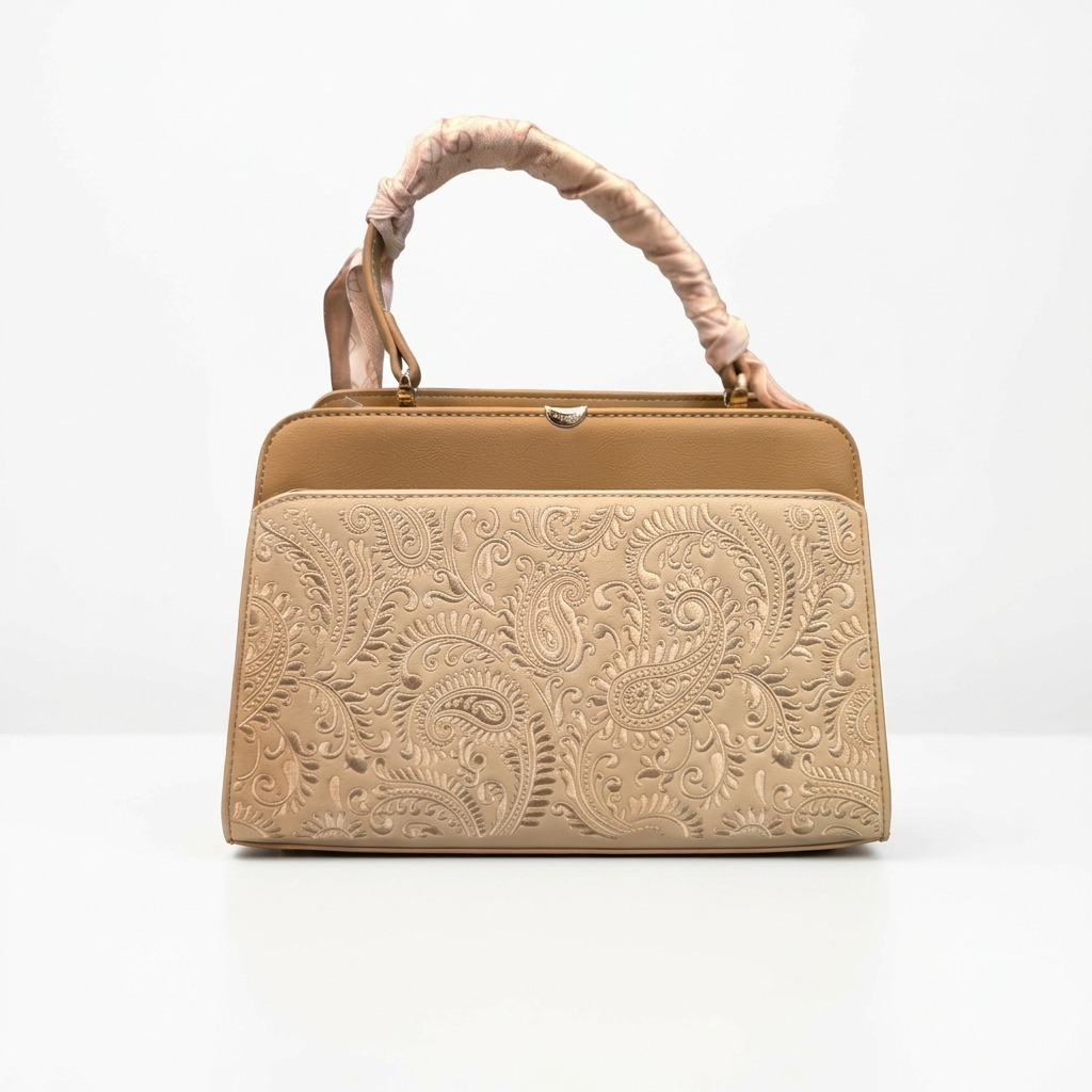 Chrisbella Paisley Embossed Handbag.0008
