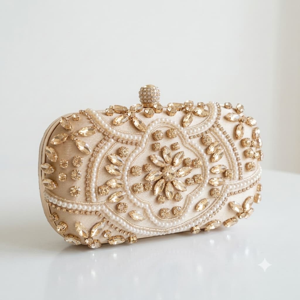 Luxury Embellished Crystal Clutch