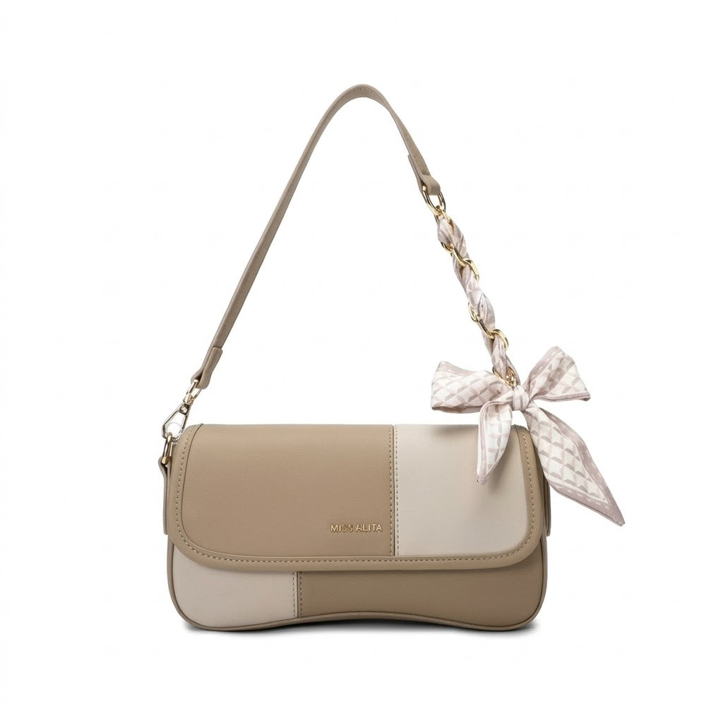 MISS ALITA Elegant Flap Shoulder Bag