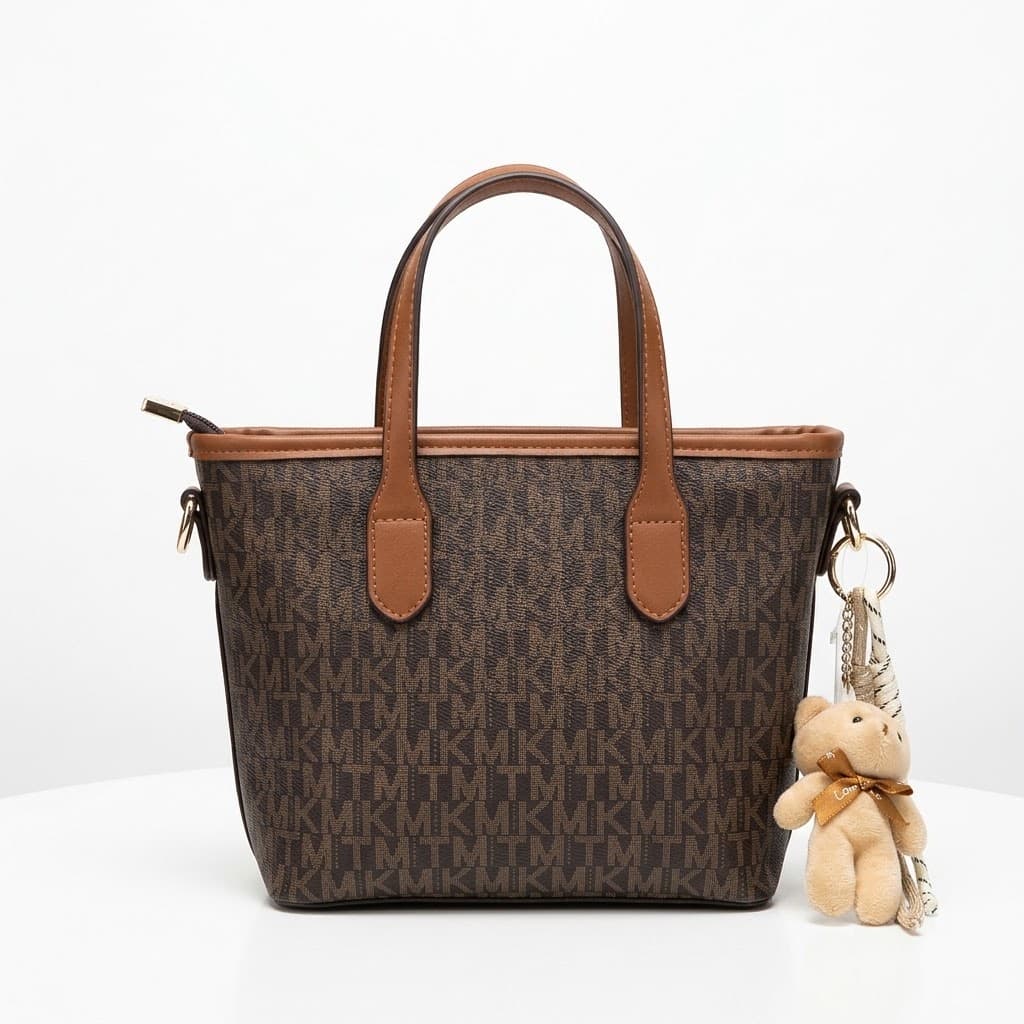 The Teddy Bear Monogram Bucket Bag