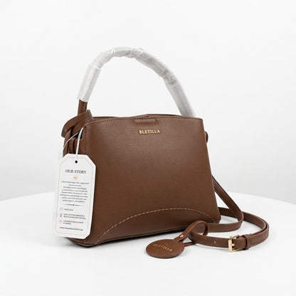 BLEILLA Chic Two-Tone Mini Satchel