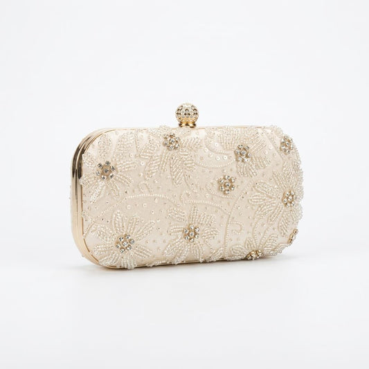 Floral Pearl Party Clutch