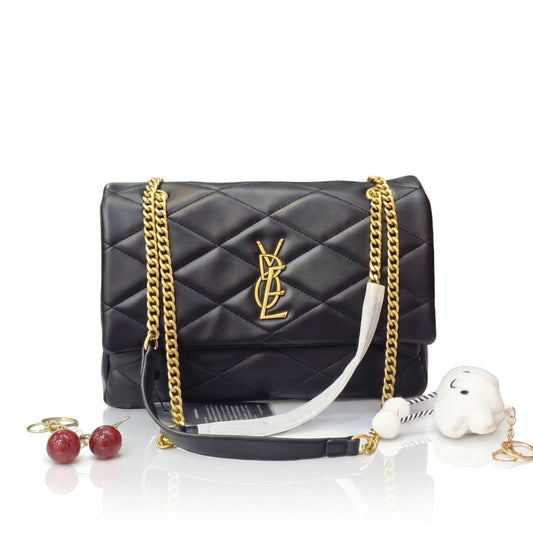 Sleek & Stylish Quilted Chain Shoulder Bag