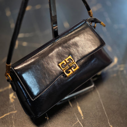 Chic Glossy Monogram Handbag