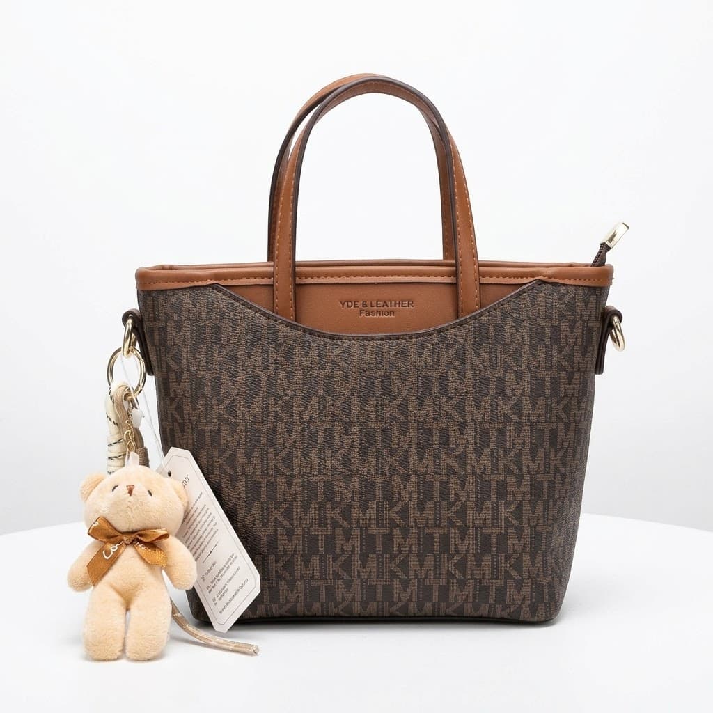 The Teddy Bear Monogram Bucket Bag