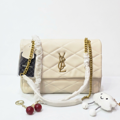 Sleek & Stylish Quilted Chain Shoulder Bag