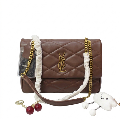 Sleek & Stylish Quilted Chain Shoulder Bag