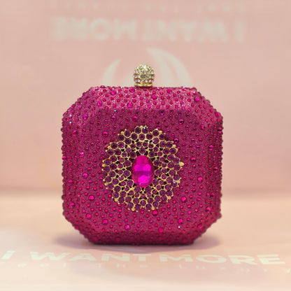 Sparkle Crystal Box Clutch❤️