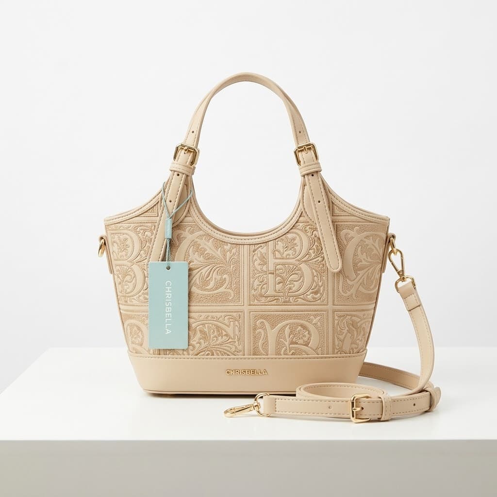 Chrisbella Hand bag with box packaging