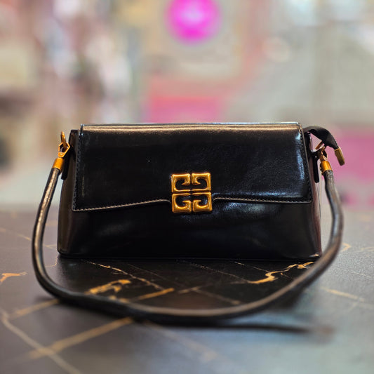 Chic Glossy Monogram Handbag