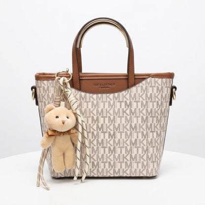 The Teddy Bear Monogram Bucket Bag