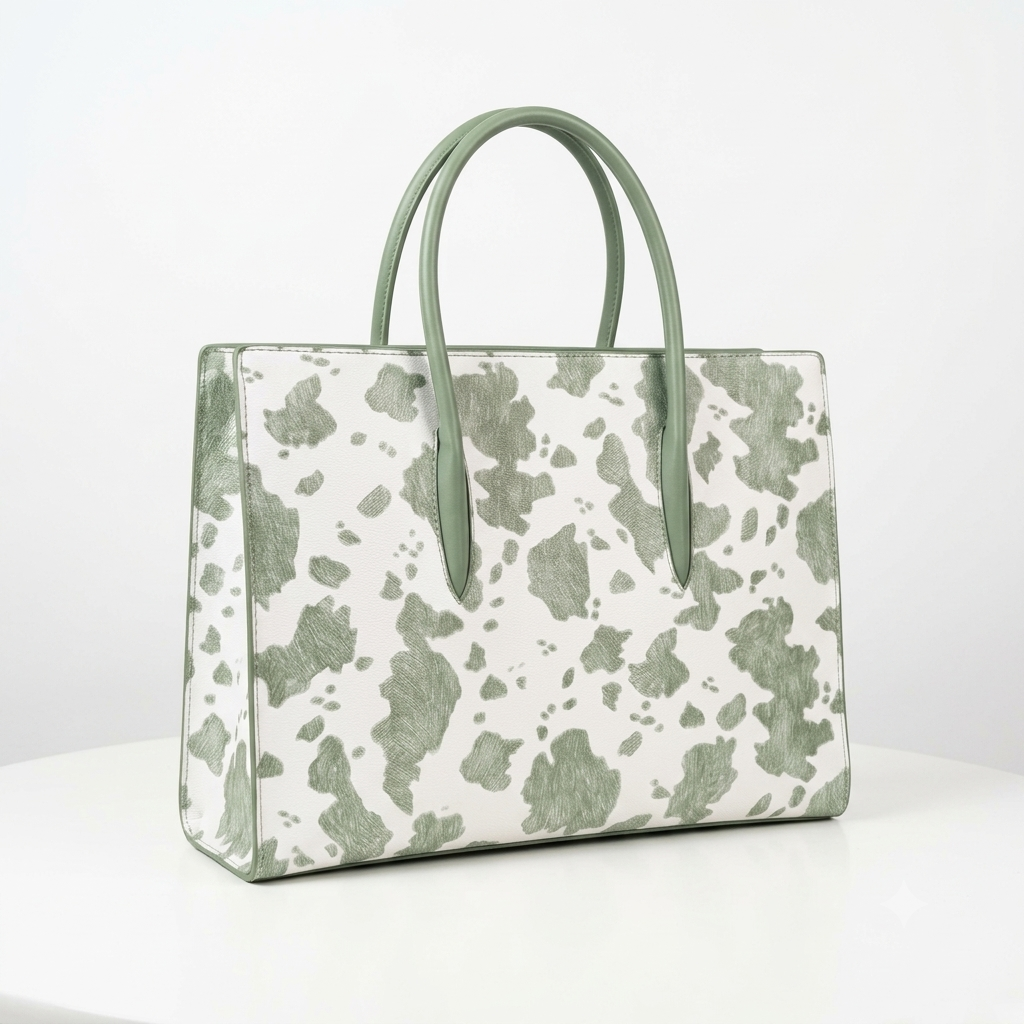 Work, Travel & Turn Heads with Our Cow-Print Tote Bags!
