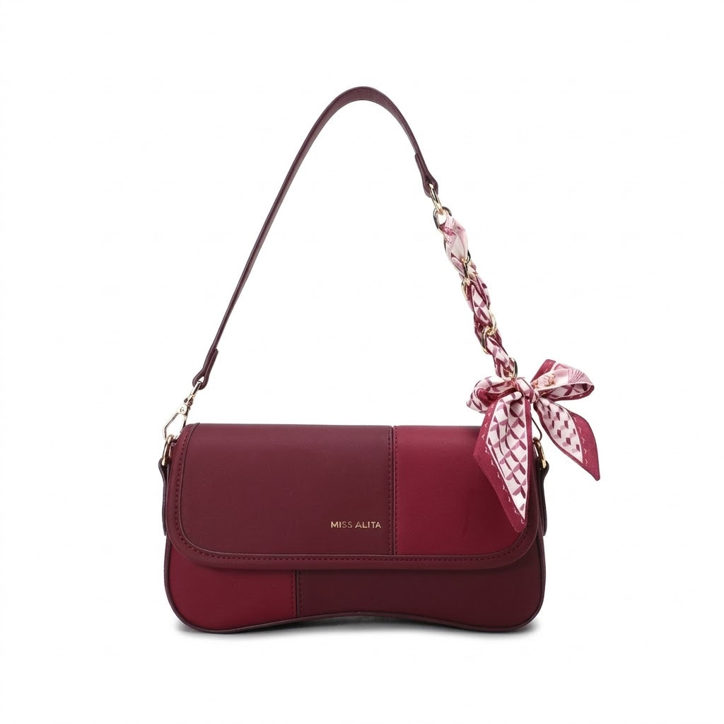 MISS ALITA Elegant Flap Shoulder Bag