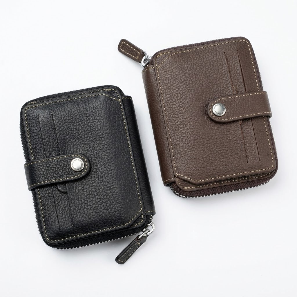 100% Genuine Cow Leather Mini Wallet