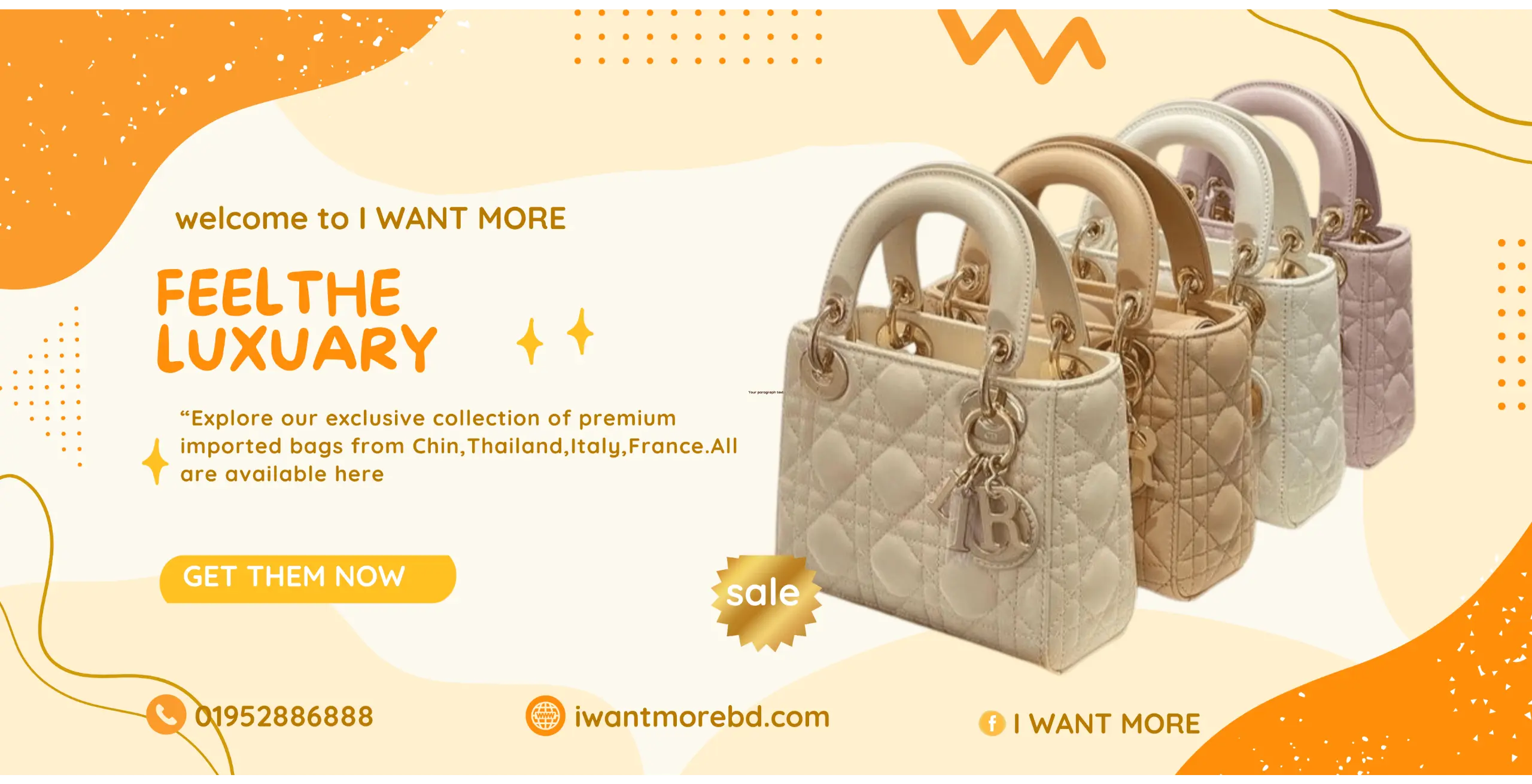 Orange Yellow Playful Launching Travel Bag Promotion Banner (1)