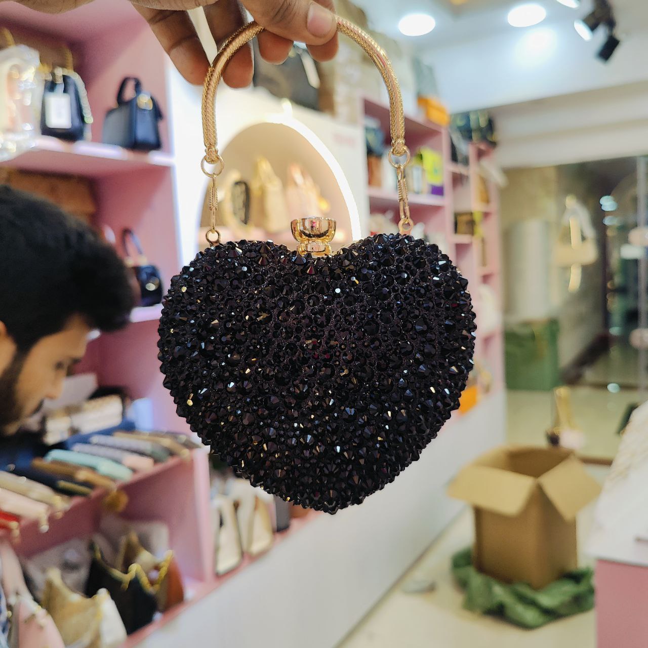 Ruby Radiance Heart Clutch - Image 4