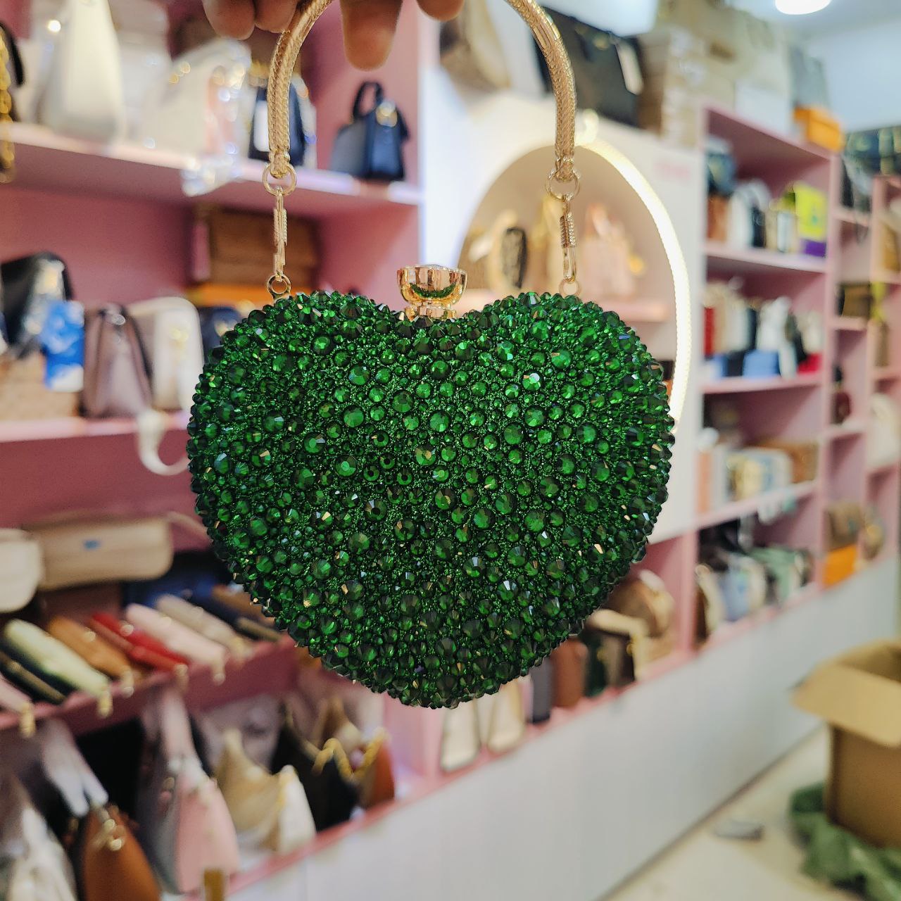 Ruby Radiance Heart Clutch - Image 7