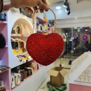 Ruby Radiance Heart Clutch
