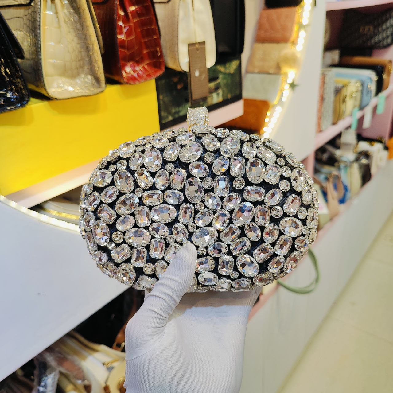 Diamond Stone Clutch - Image 4