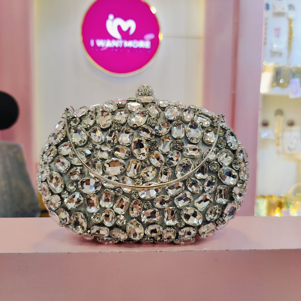 Diamond Stone Clutch - Image 3