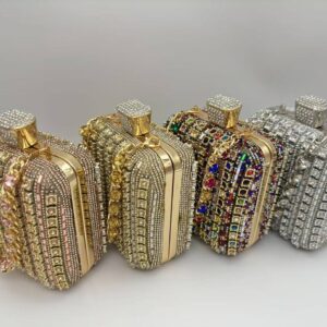 Aurora Crystal Box Clutch