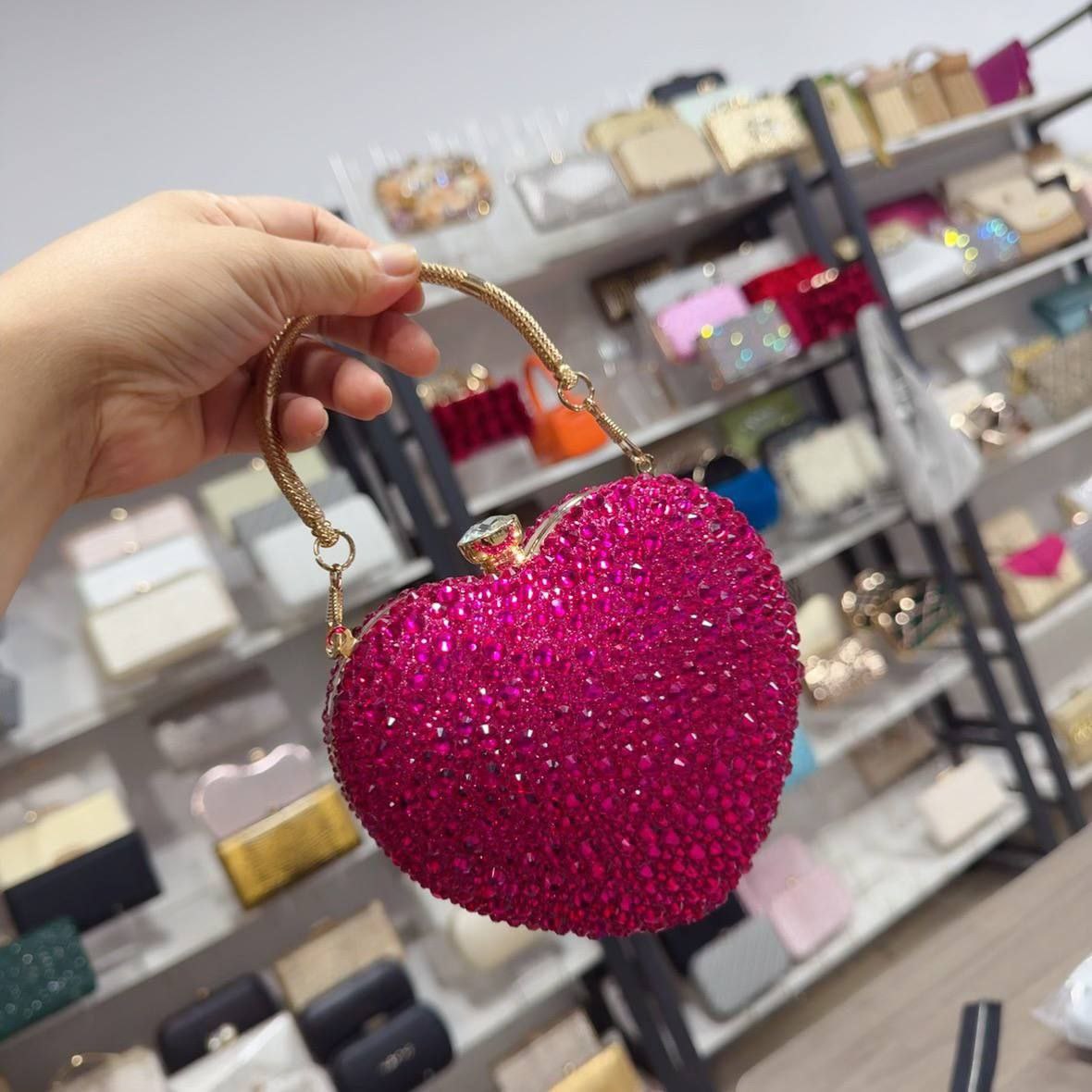 Ruby Radiance Heart Clutch - Image 2
